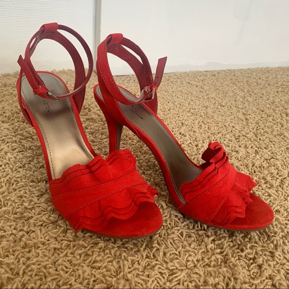 Steve Madden Shoes - Red Frill Heels